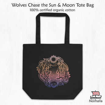 Wolves Print Eco Tote Bag