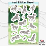 Geri & Freki Sticker Sheets
