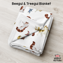 Beegul & Treegul White Throw Blanket