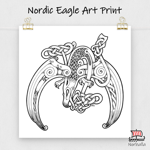 Nordic Eagle Art Print