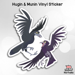 Hugin and Munin Sticker