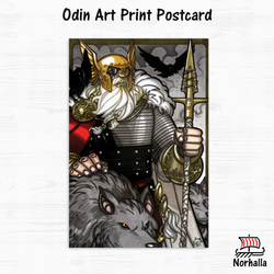 Odin Art Print Postcard