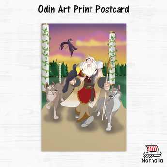 Odin Art Print Postcard