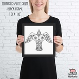 Viking Raven Framed Art Print