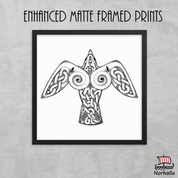 Viking Raven Framed Art Print