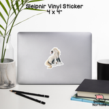 Sleipnir Sitting Vinyl Sticker