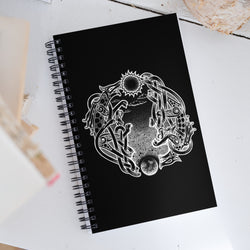 Wolves Skoll and Hati Journal - Black