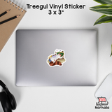 Treegul Eating Candy Vinyl Sticker