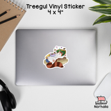 Treegul Eating Candy Vinyl Sticker