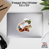 Treegul Eating Candy Vinyl Sticker