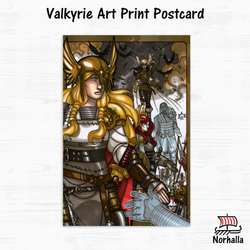 Valkyrie Art Print Postcard