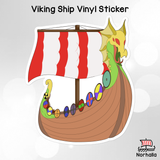 Viking Ship Vinyl Sticker