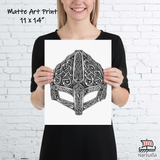 Nordic Viking Helmet Art Print