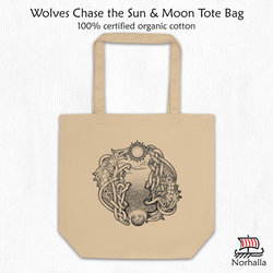Wolves Print Eco Tote Bag