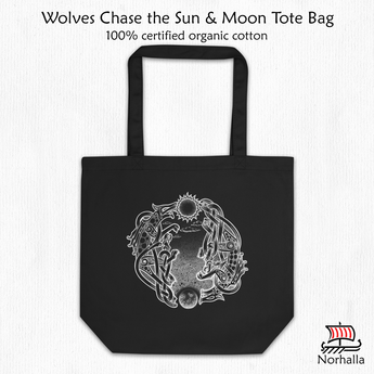 Wolves Print Eco Tote Bag