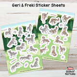 Geri & Freki Sticker Sheets