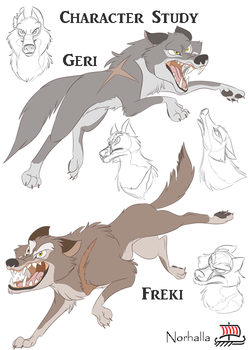 Geri and Freki - Geri & Freki both meaning 