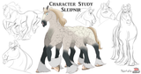 Sleipnir - Sleipnir is Odin's legendary horse.  In mythology, he has eight legs and is the fastest and bravest horse in all realms.  Illustration by Kathryn Massey, copyright Norhalla.com.
