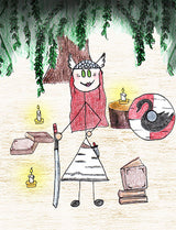 Hnossa - Hnossa is one of Freyja and Odur's daughters, and sister to Gersemi.  In mythology, she would sit and listen to Heimdall tell stories. Illustration for Norse, of Course! by Kristin Valkenhaus, copyright Norhalla.com.