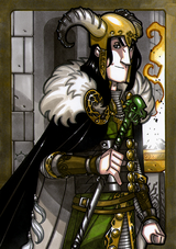 Loki - Loki is the son of Fárbauti his father, a Jotun and Laufey his mother, an Aesir. He lives in Asgard with the Gods for many years. He is skilled in political maneuvering and lies. He does mean and evil things to people, the Gods, and others then talks his way out of punishment.  Illustration by Nicolas R. Giacondino, copyright Norhalla.com.