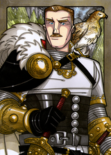 Odur - Odur is Freyja's husband and father to Hnossa and Gersemi. The name "Odur" means "divine madness", meaning the obsession, desire, love, lust for one's soul mate.  Illustration by Nicolas R. Giacondino, copyright Norhalla.com.
