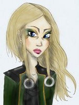 Sigyn - Sigyn is Loki's wife in Asgard.  In mythology, she holds the bowl that catches the venom from the snake that drips onto Loki when Skadi binds Loki to a tree. Illustration copyright Norhalla.com.